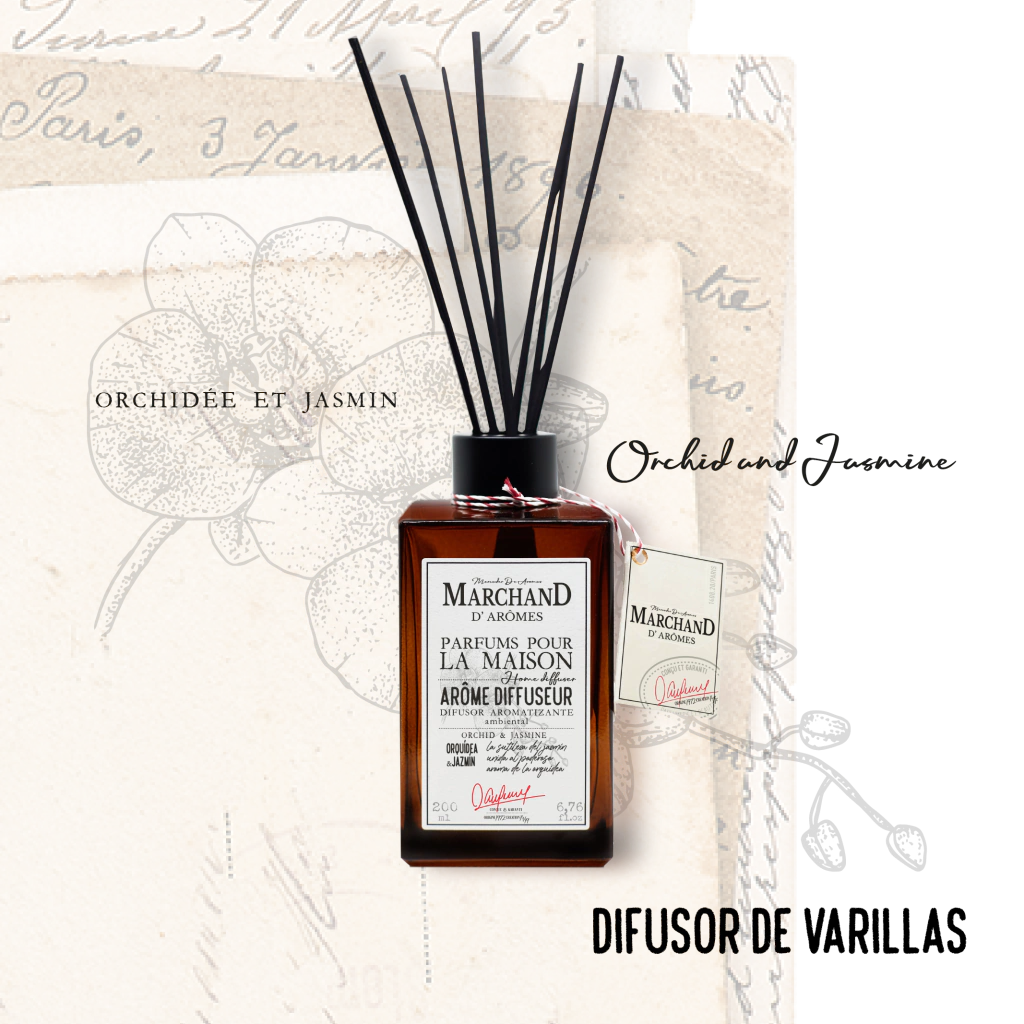 Marchand D´Aromes Home Difusor Orquídea & Jazmín 200 Ml.