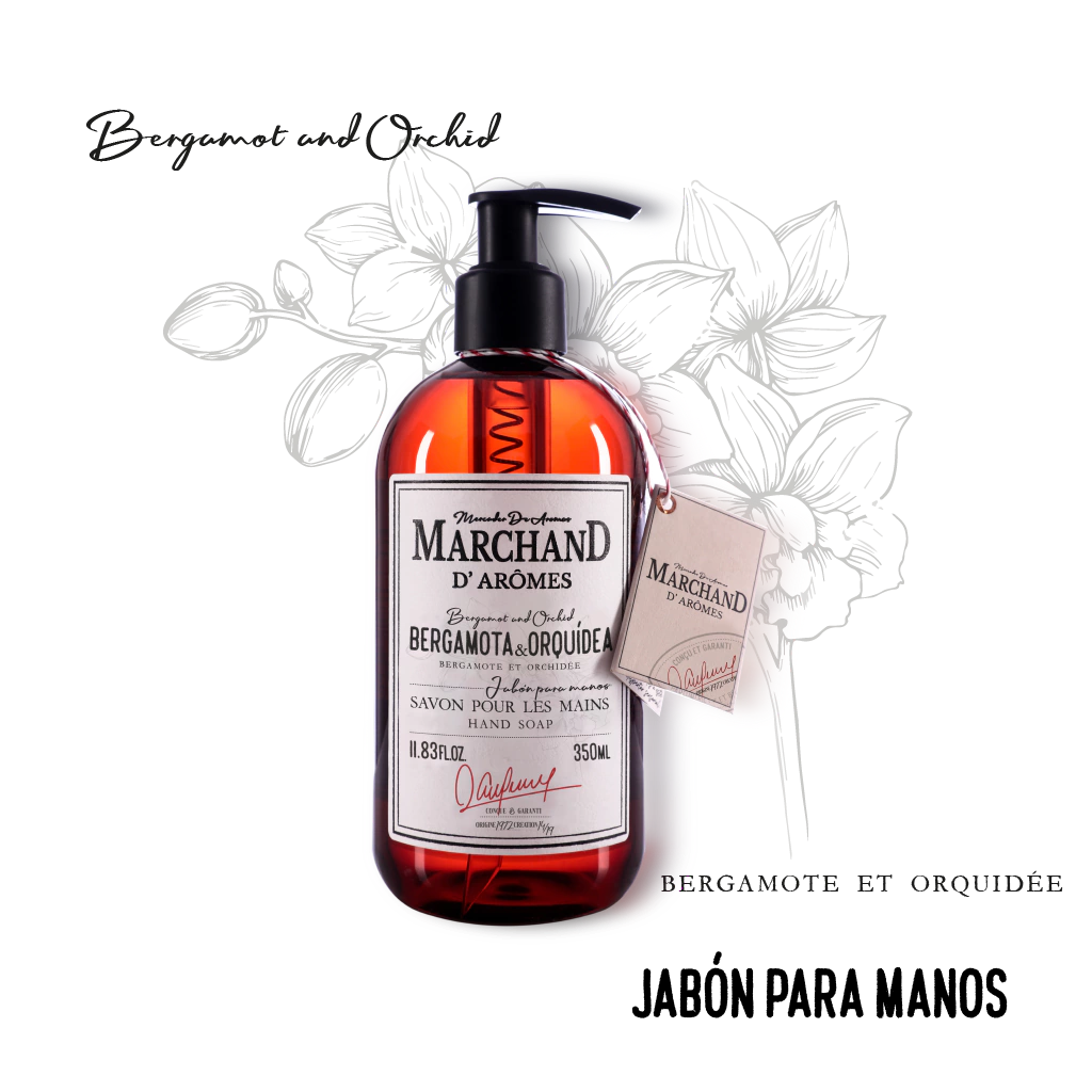 Marchand D´Aromes Jabón Líquido Bergamota & Orquídea 350 Ml.