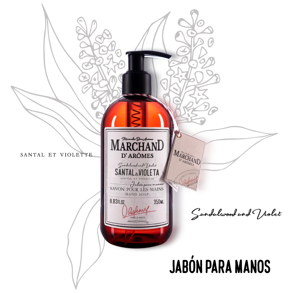 Marchand D´Aromes Jabón Líquido Santal & Violeta 350 Ml.