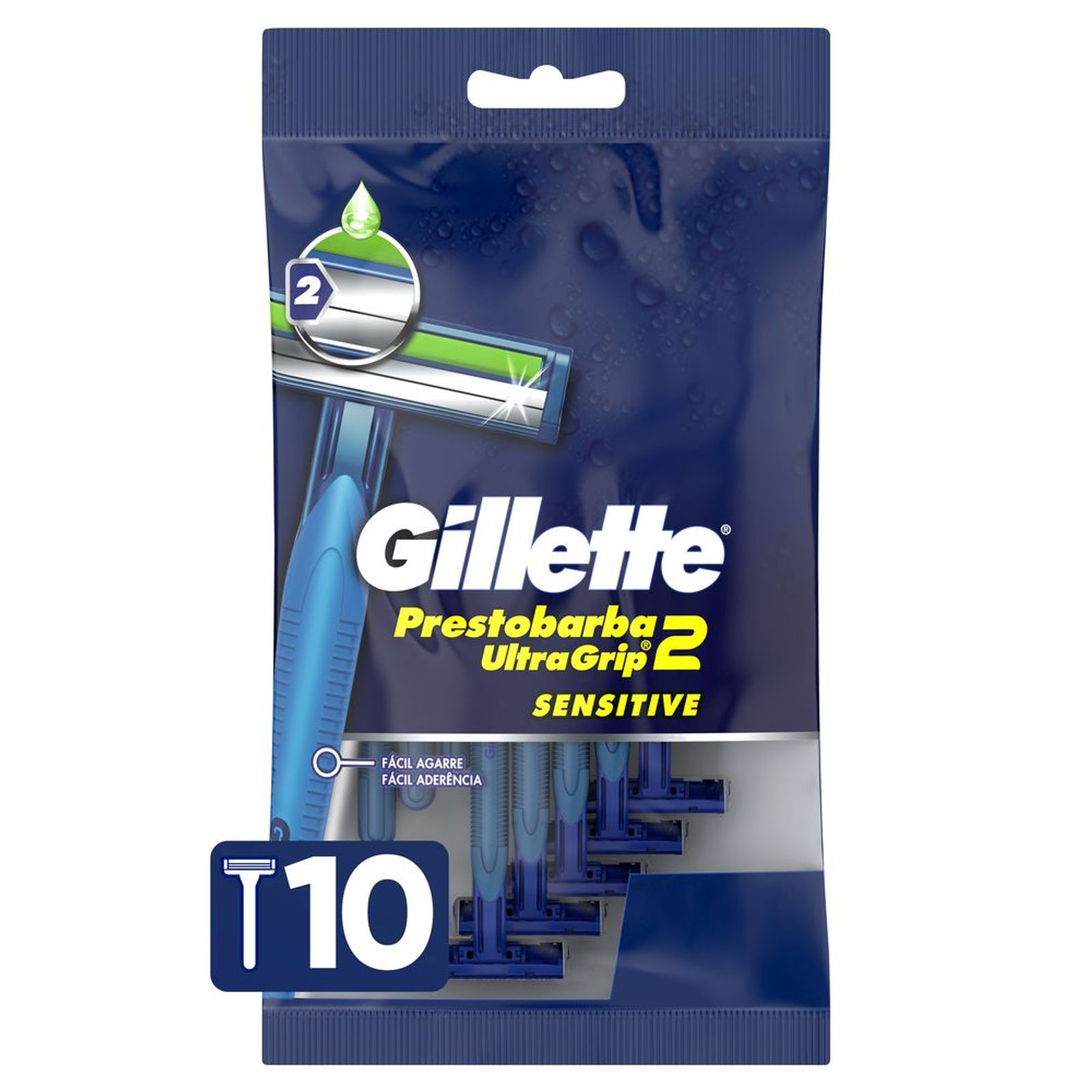 Gillette Máquina De Afeitar Prestobarba Ultragrip2 Plus (10 Unidades)