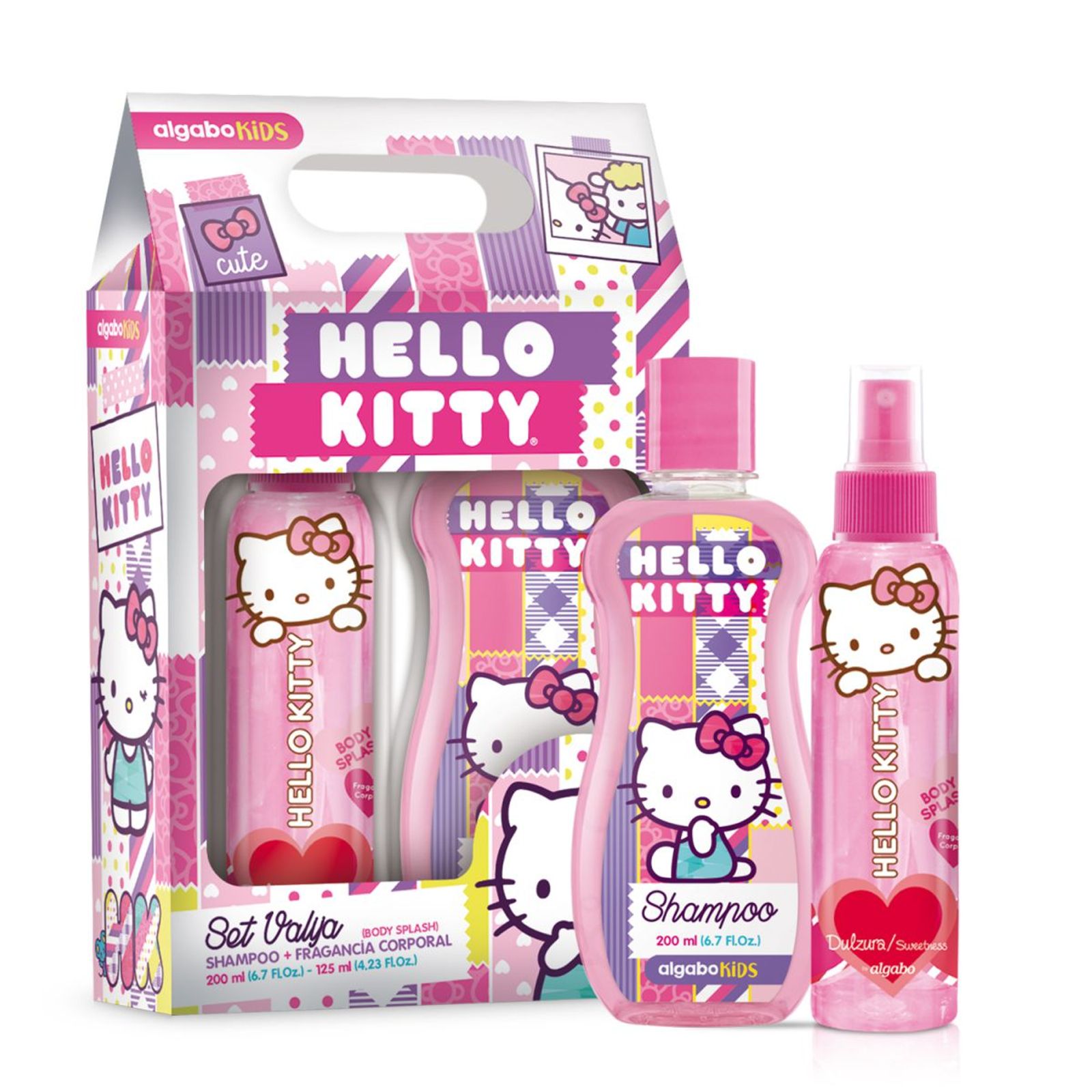 Hello Kitty Set Infantil (Body Splash 125 Ml + Sh 200 Ml)