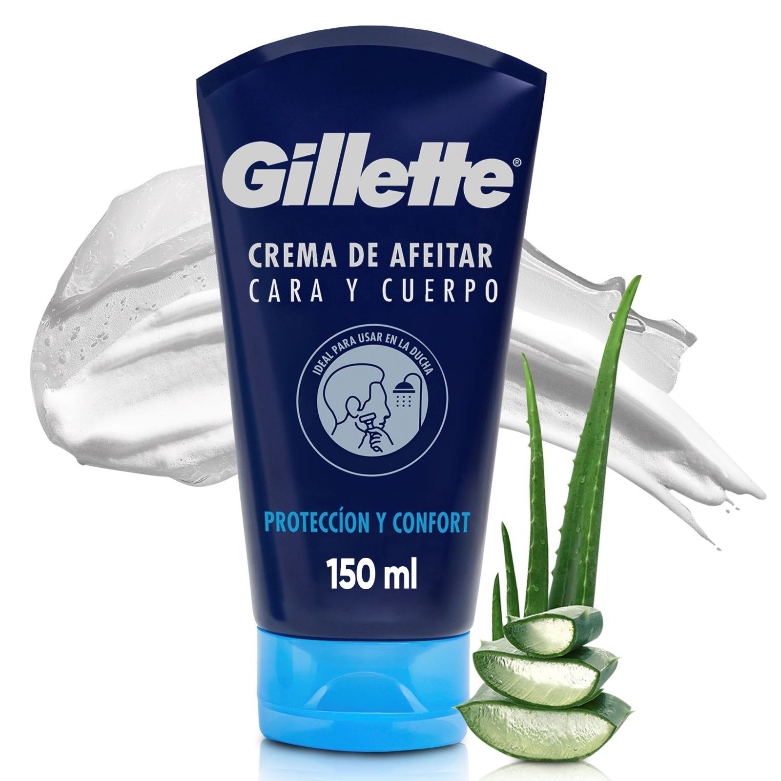 Gillette Crema De Afeitar Cara Y Cuerpo 150Ml