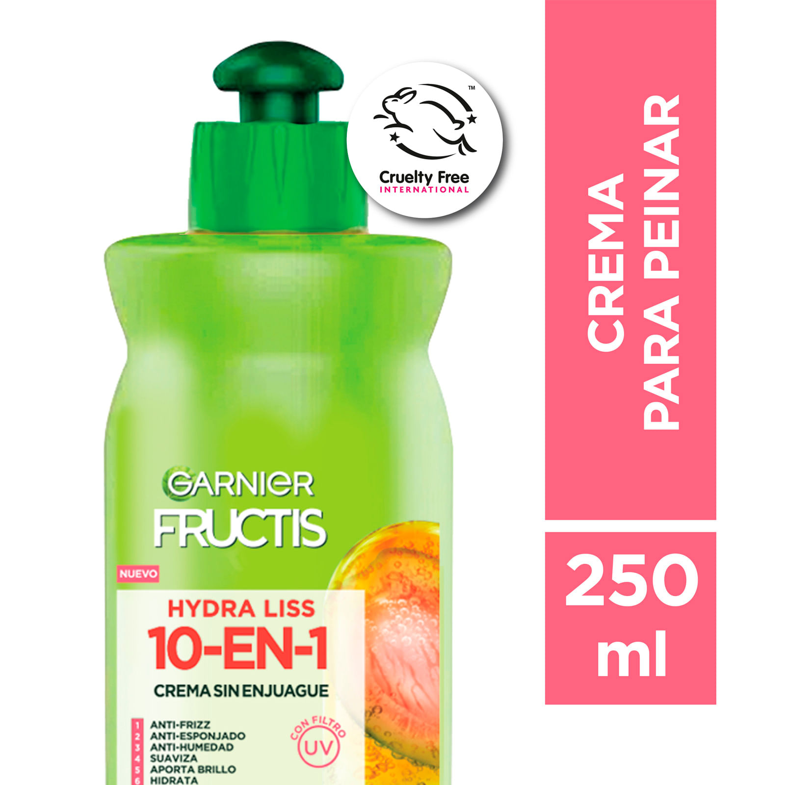 Crema Para Peinar Fructis Hydraliss 250Ml