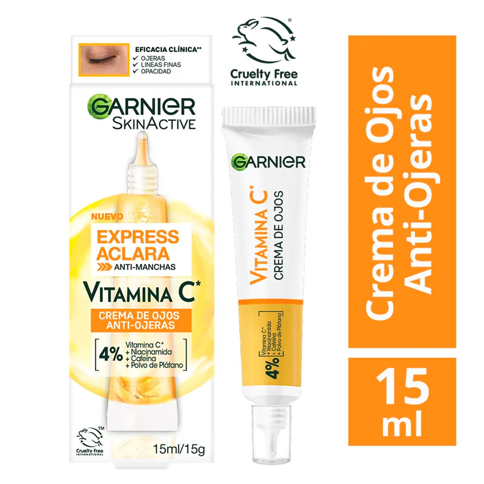 Crema De Ojos Vitamina C Garnier 15Ml