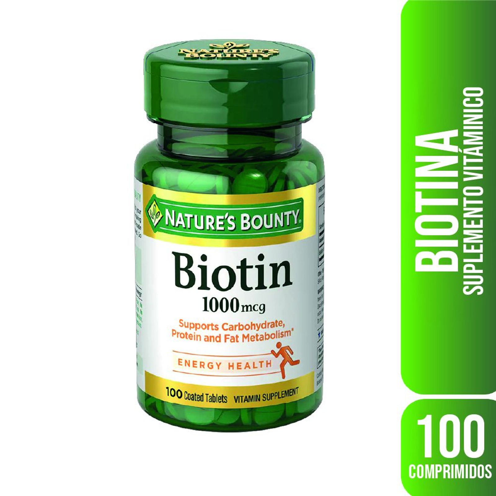 Nature´S Bounty Biotina 1000 Mcg (100 Comprimidos)
