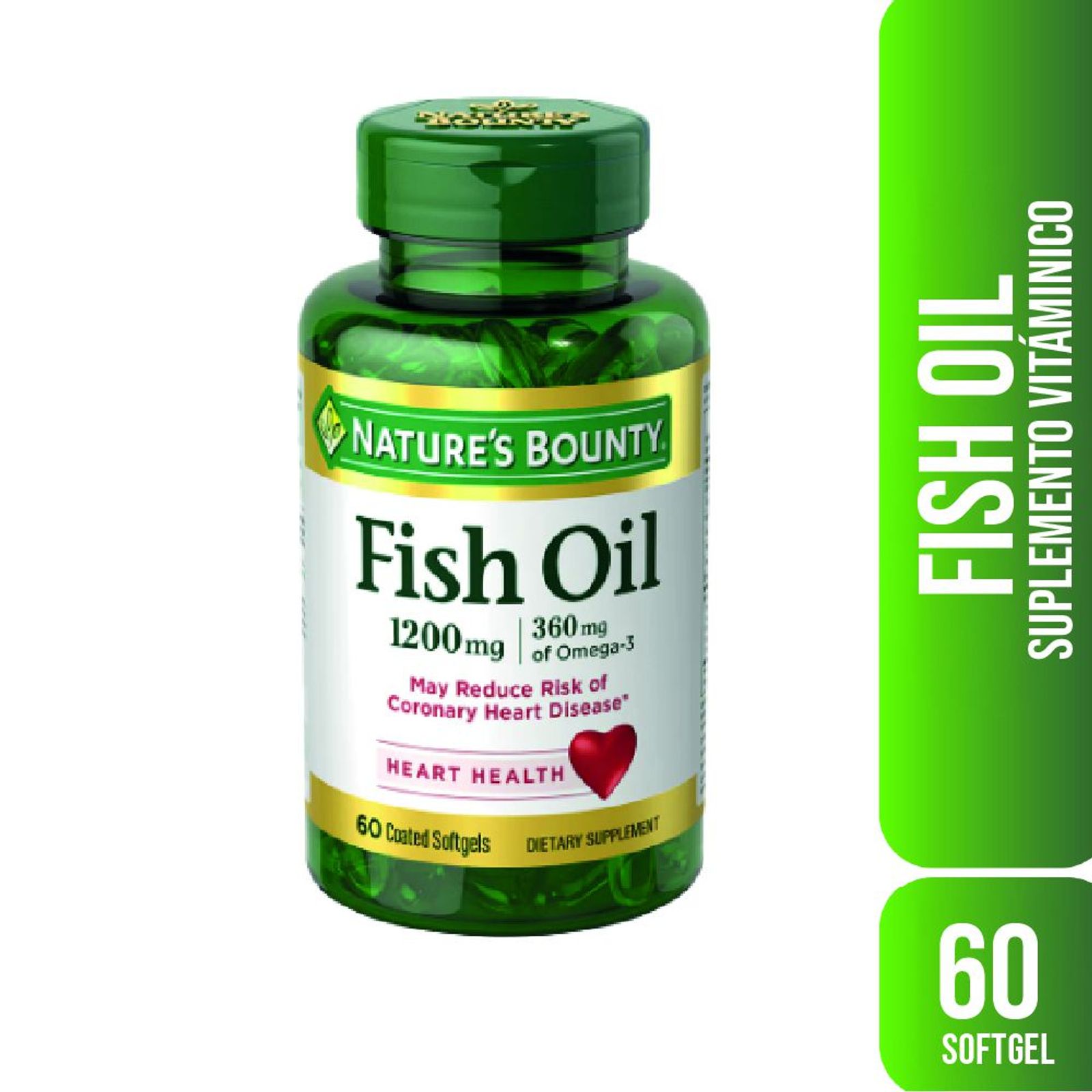 Nature´S Bounty Aceite Fish Omega 3 Y Omega 6 1200 Mg (60 Capsulas)