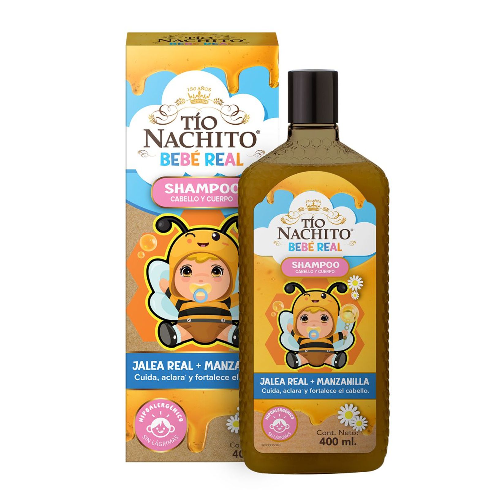 Tio Nacho Shampoo Tío Nachito Bebé Real 2En1: Pelo Y Cuerpo 400 Ml