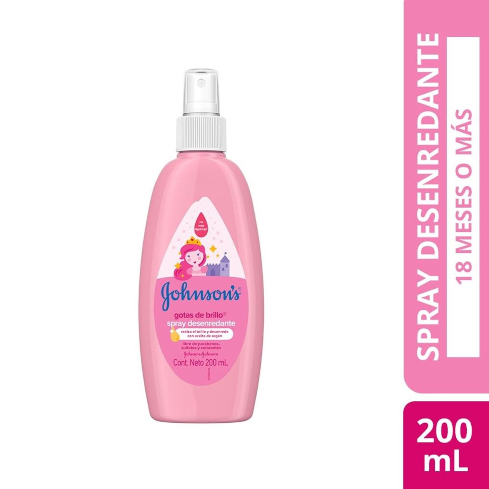 Johnsons Baby Spray Para Peinar Para Niños Gotas De Brillo 200 Ml