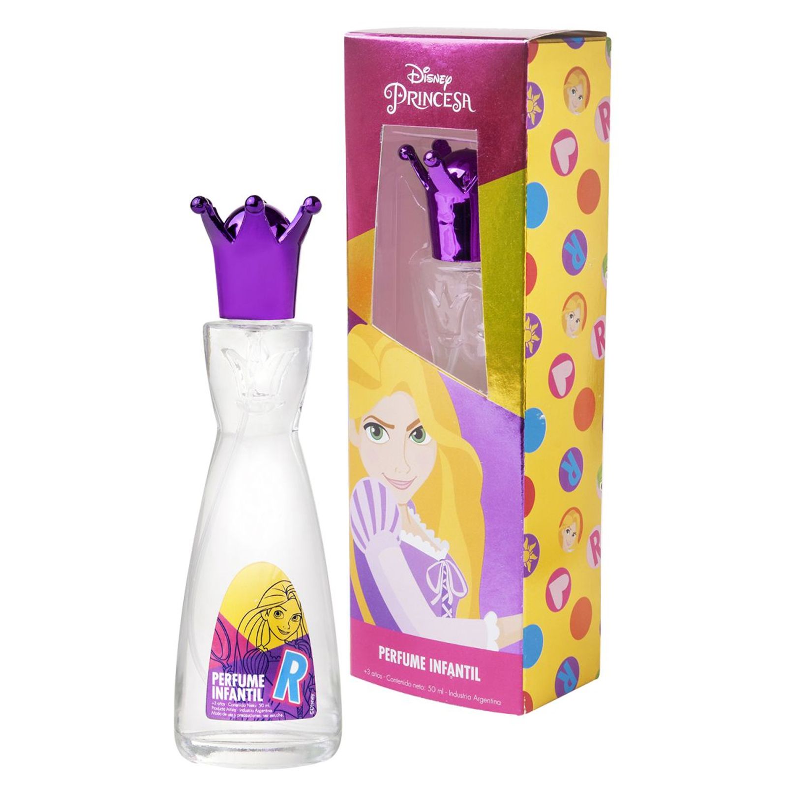 Disney Rapunzel Perfume Con Tapa De Corona 50 Ml
