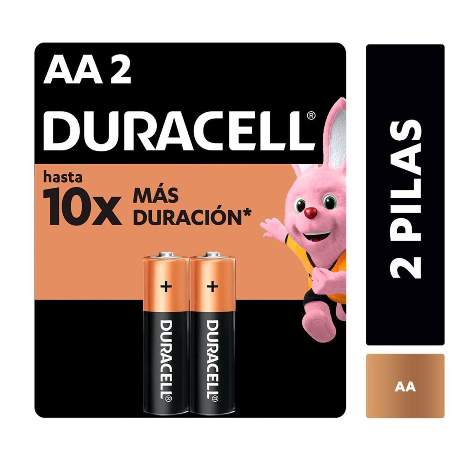 Duracell Pilas Alcalinas Aa De Larga Duración (Pack De 2)