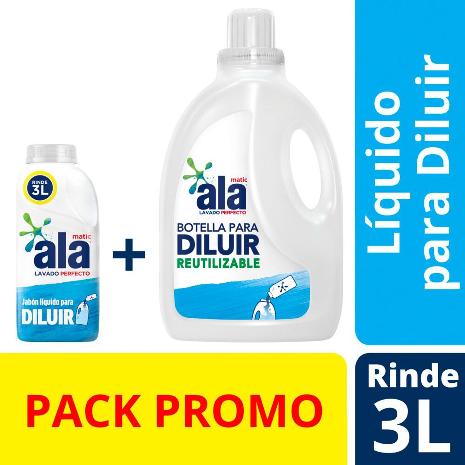 Ala Jabon Liquido Para Diluir 500 Ml + Botella Vacia