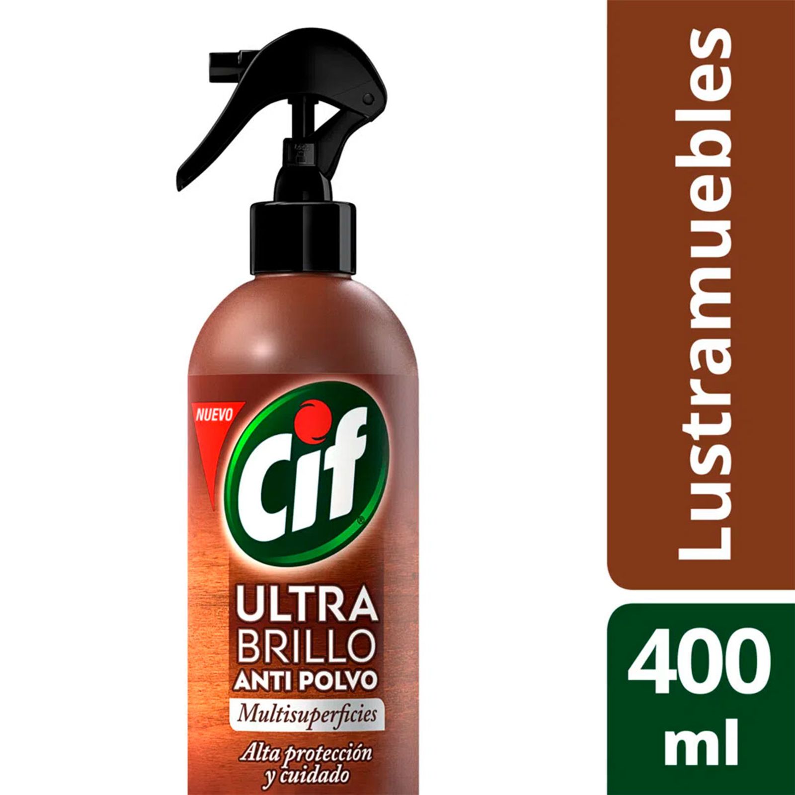 Cif Lustramuebles Ultra Brillo Anti Polvo Gatillo 400 Ml