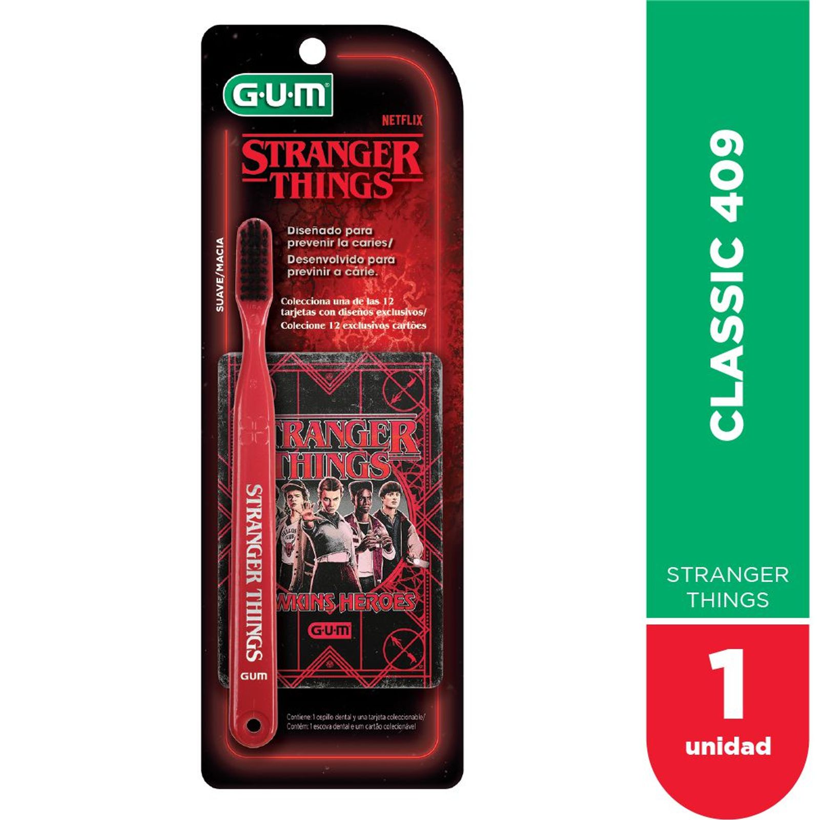 Gum Cepillo Classic Stranger Things 409 Suave