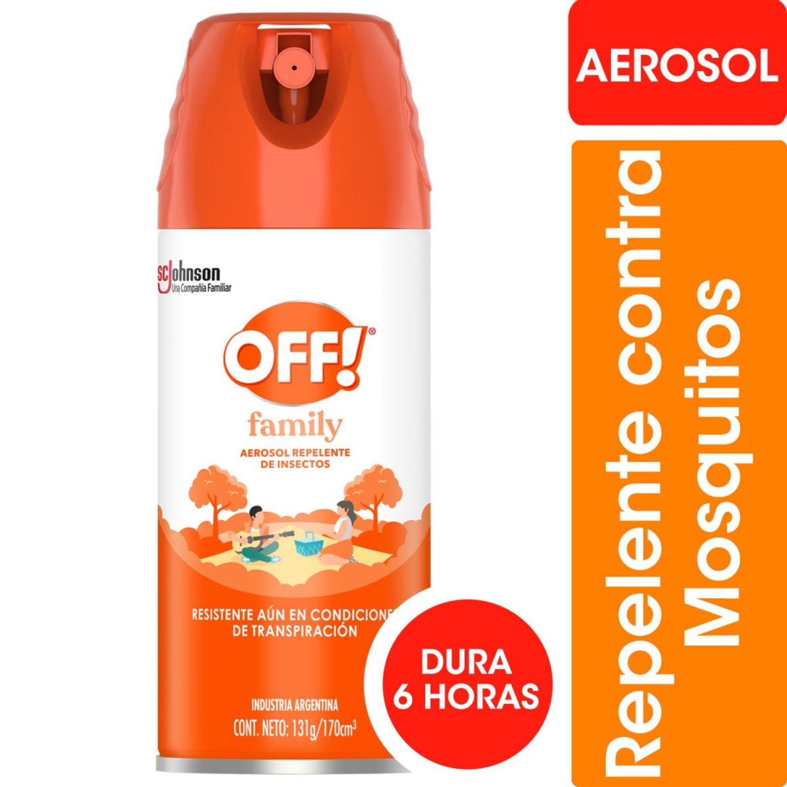 Off Repelente De Mosquitos Family Aerosol 170 Ml