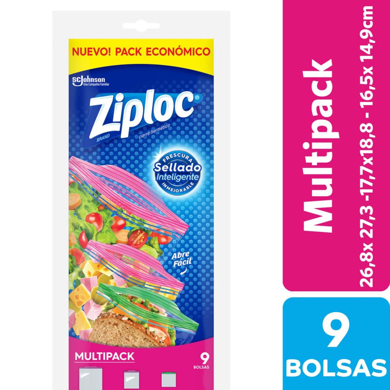 Ziploc Bolsas Herméticas Multipack 9Un