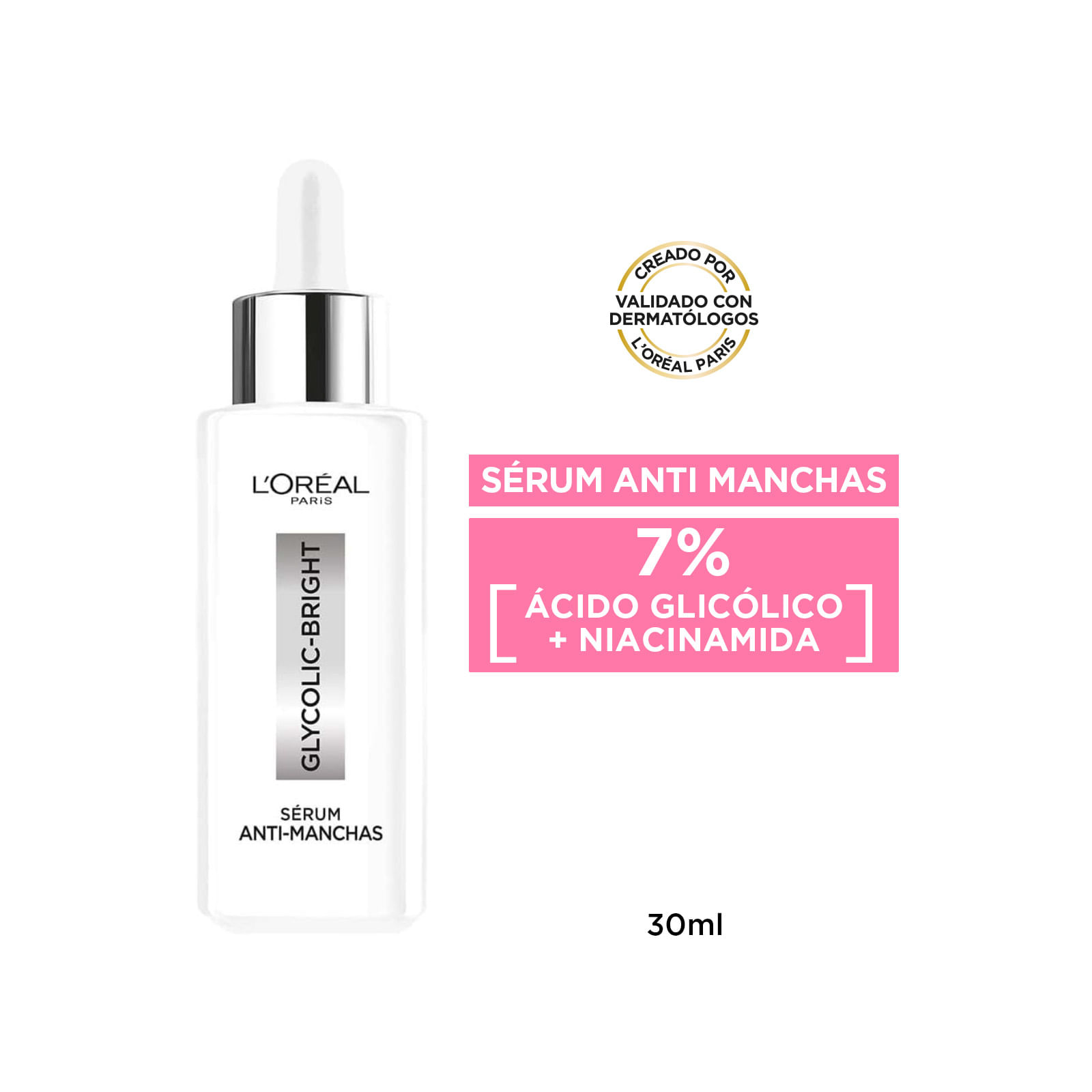 Serum Anti Manchas Glycolic Bright L'Oréal Paris