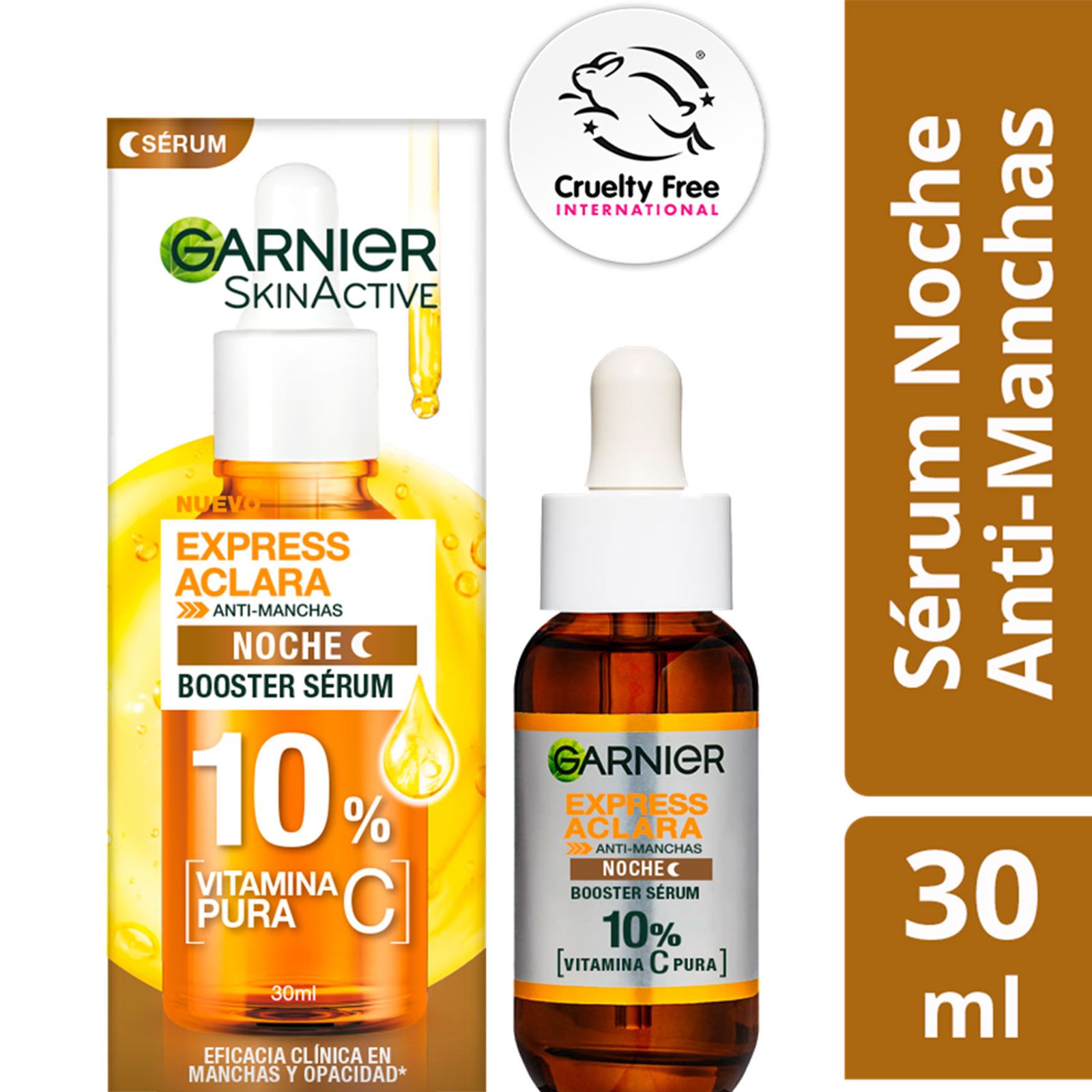 Serum Noche Vitamina C 10% Vitamina C Pura Garnier 30Ml