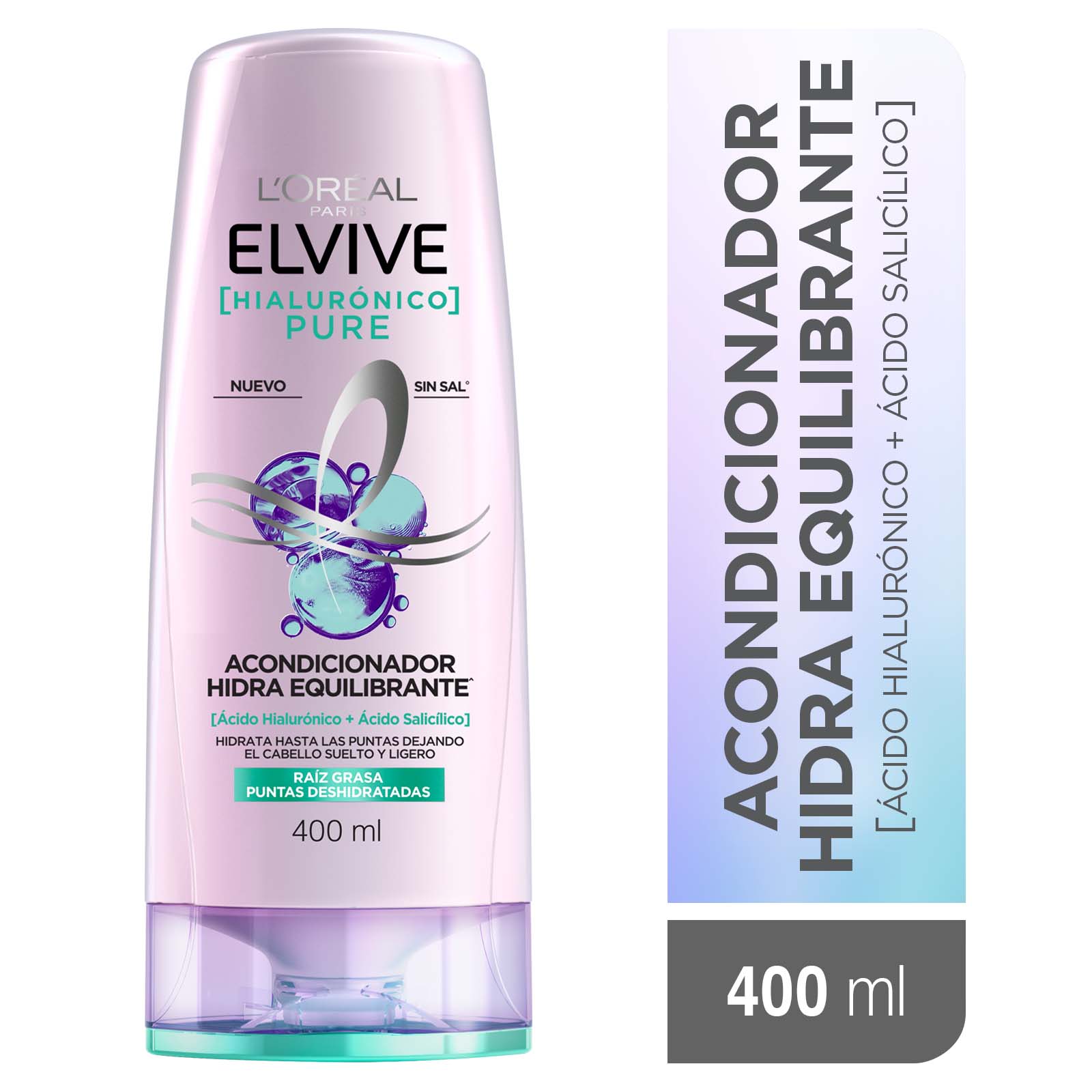 Acondicionador Elvive Hialuronico Pure 400Ml