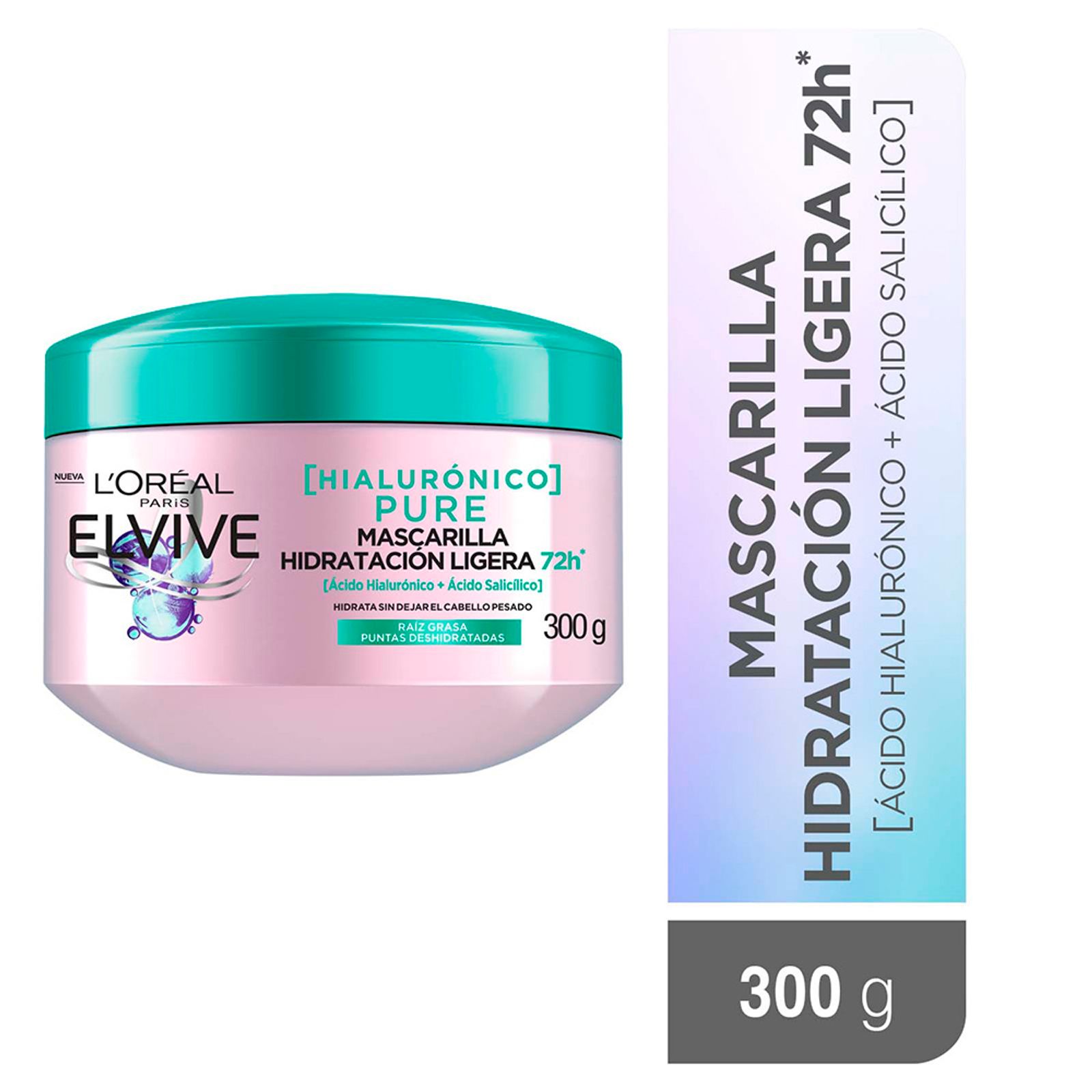 Mascarilla Elvive Hialuronico Pure 300Gr