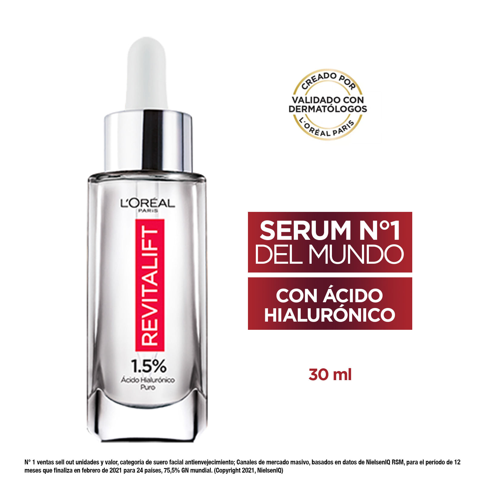 Serum L'Oréal Paris Revitalift Acido Hialuronico 30Ml