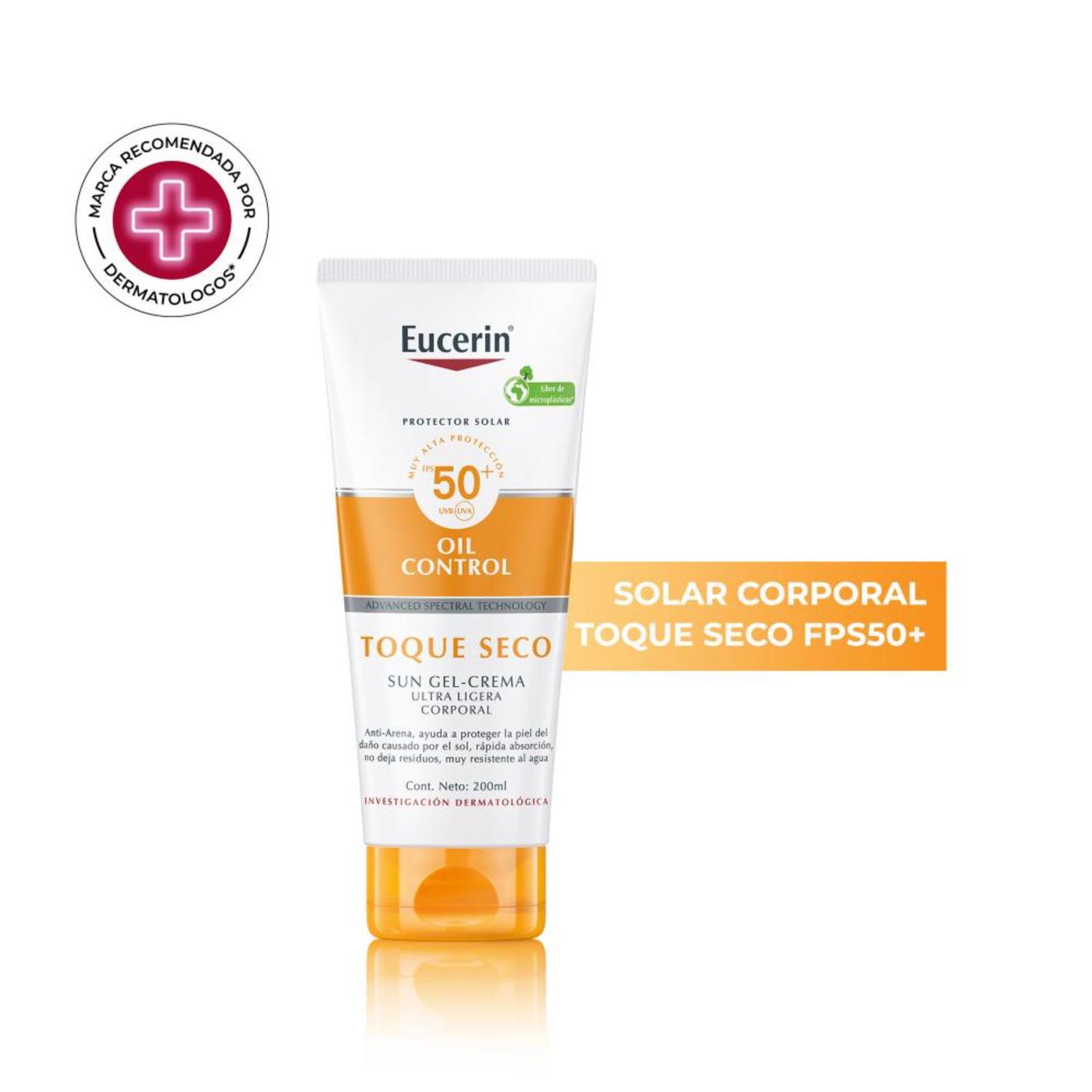 Eucerin Sun Oil Control Crema-Gel Corporal Fps 50 X 200 Ml