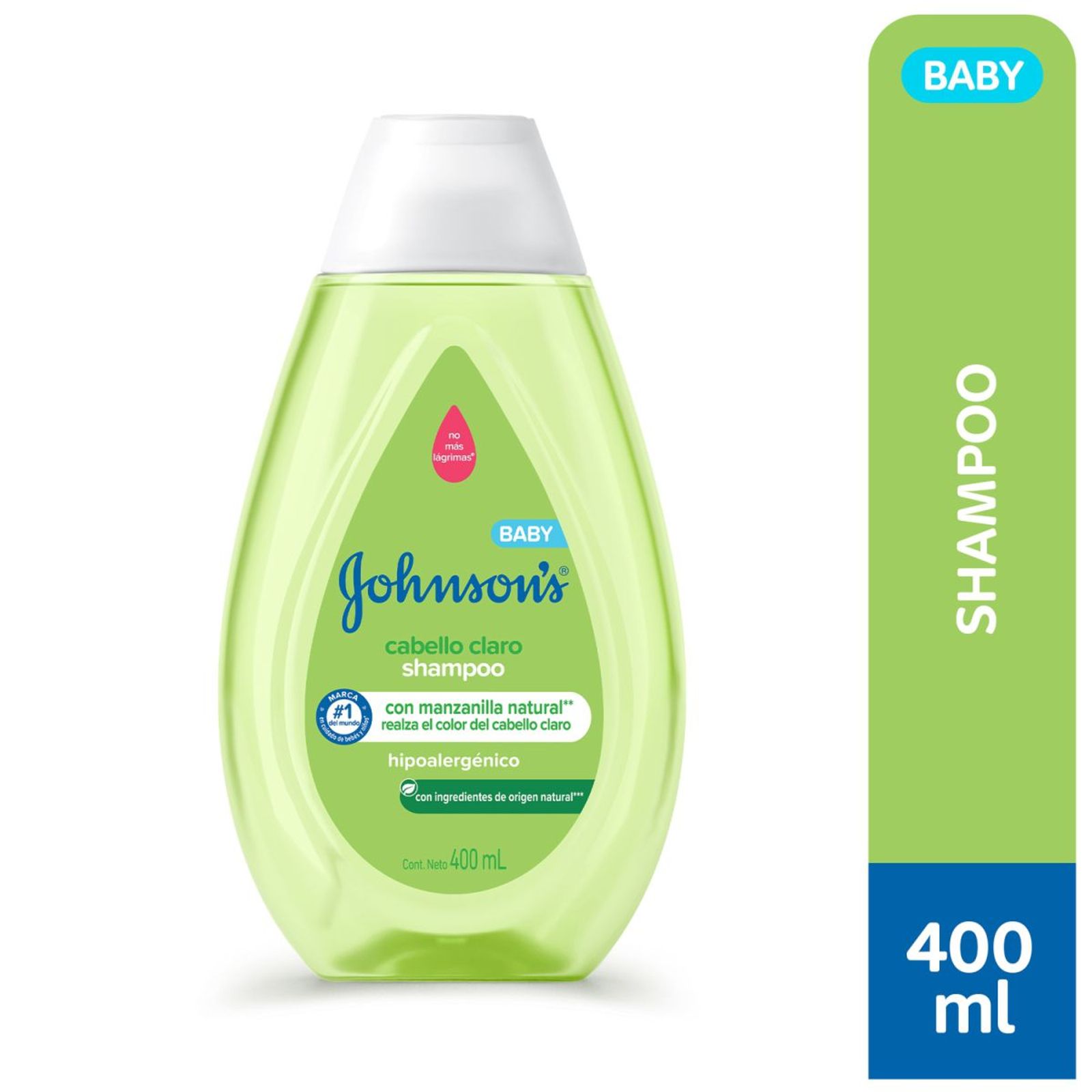 Johnsons Baby Shampoo Para Bebé Cabello Claro 400 Ml