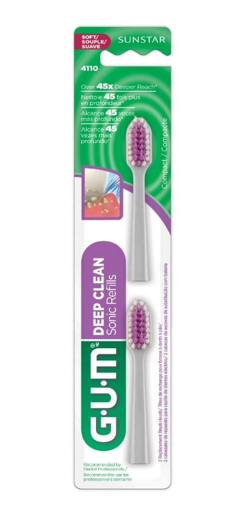 Repuesto Cepillo Eléctrico Gum Sonic Power Deep Clean X 2 Un