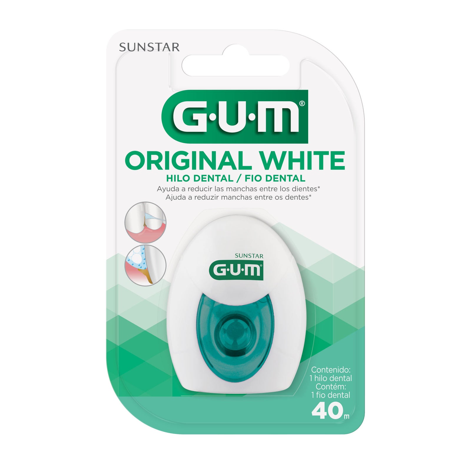 Gum Hilo Dental Original White Menta 40 M