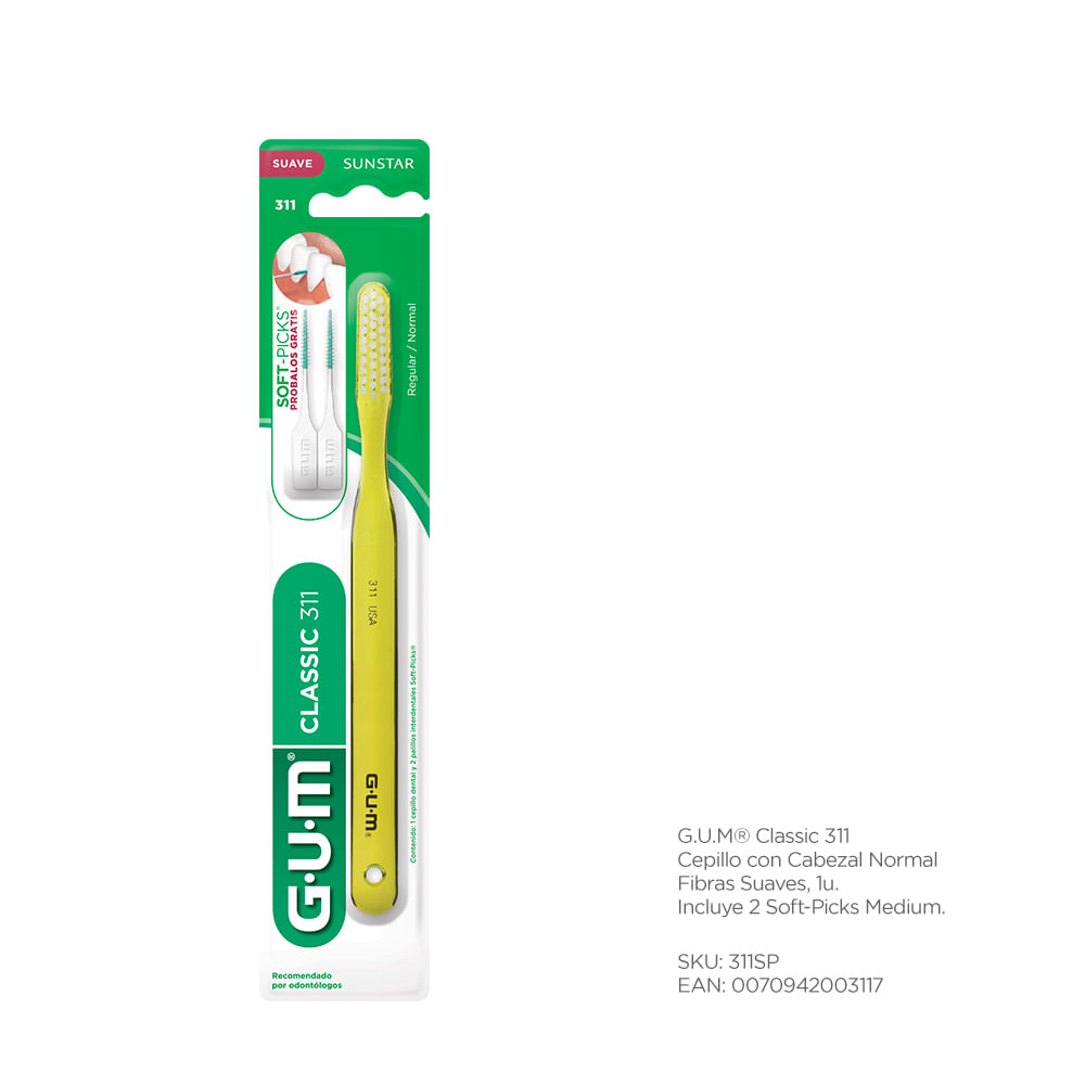 Gum Cepillo Dental Classic 311 Normal Suave