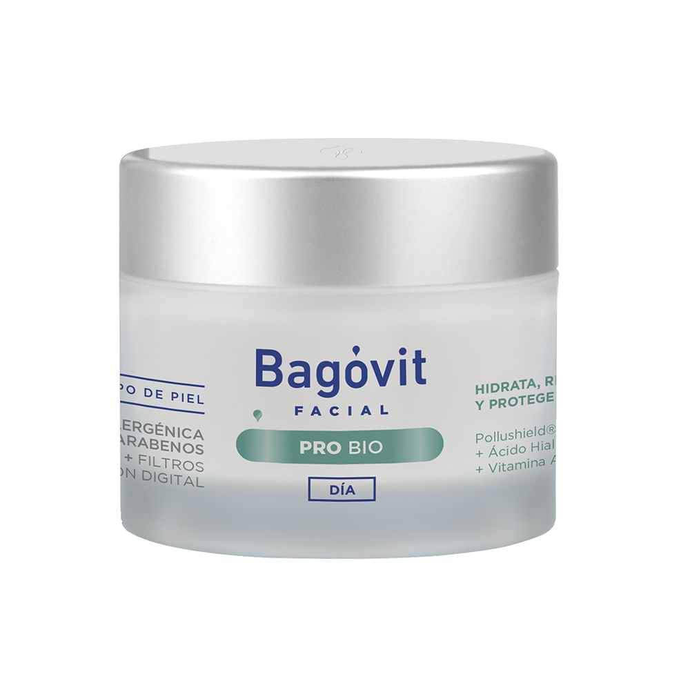 Bagóvit Crema Facial Pro Bio Día Hidratante Y Revitalizante X 55 G