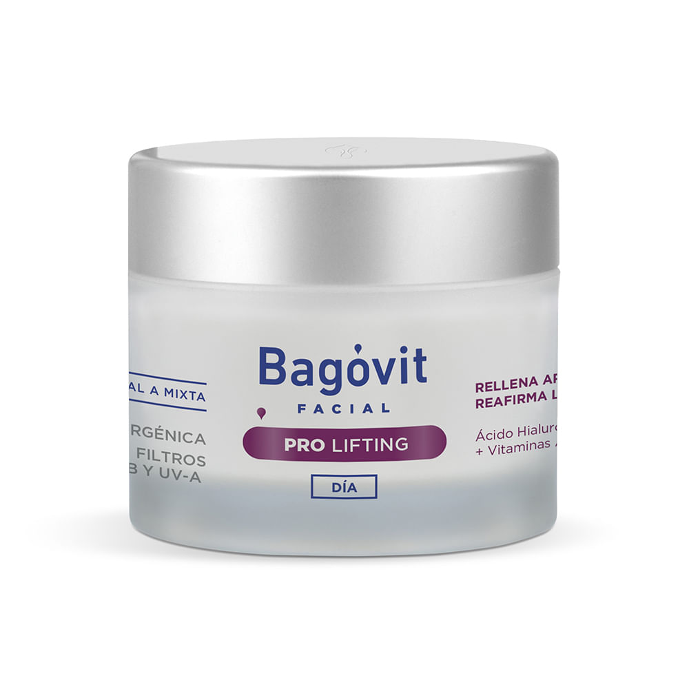 Bagóvit Crema Antiarrugas Reafirmante Facial Pro Lifting Día Todo Tipo De Piel X 55 G