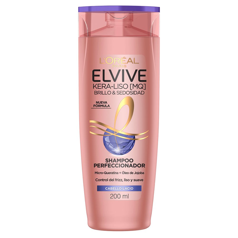 Shampoo Elvive Keraliso Brillo Y Sedosidad X 200 Ml