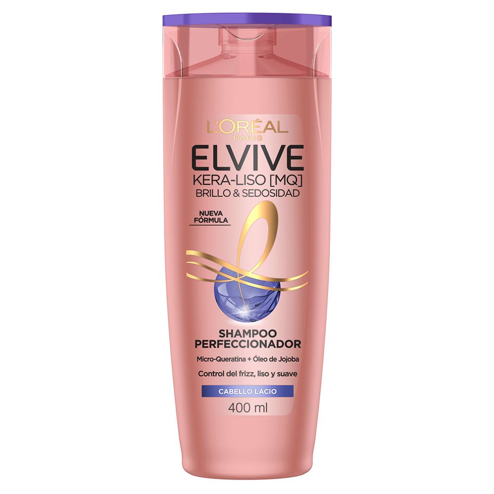 Shampoo Elvive Keraliso Brillo Y Sedosidad X 400 Ml
