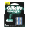 Gillette Mach3 Repuestos De Afeitar Con Extra Lubricación (2 Unidades)