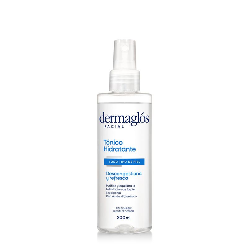 Dermaglós Facial Tónico Hidratante Descongestivo X 200 Ml