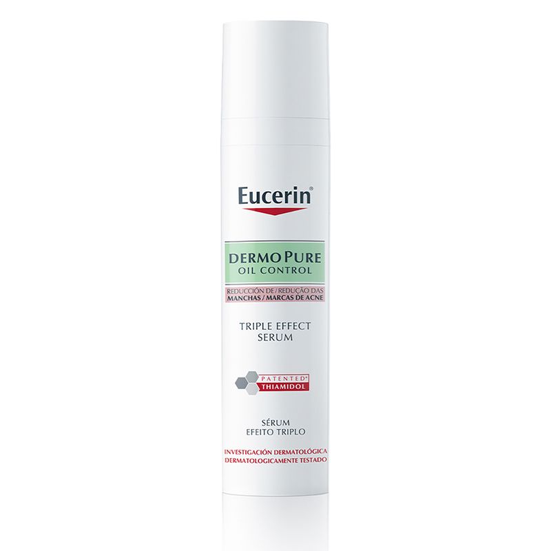 Eucerin Sérum Triple Efecto Dermopure Oil Control Para Manchas Post Acné X 40 Ml