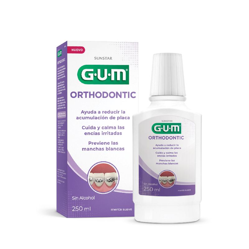 Enjuage Bucal Gum Orthodontic Rinse Soft Mint X 250 Ml