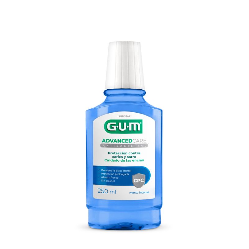 Enjuague Bucal Gum Antibacterial Menta Intensa X 250 Ml
