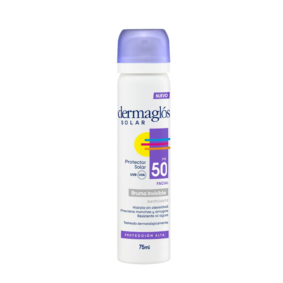 Dermaglós Protector Solar Facial En Bruma Fps 50 X 75 Ml