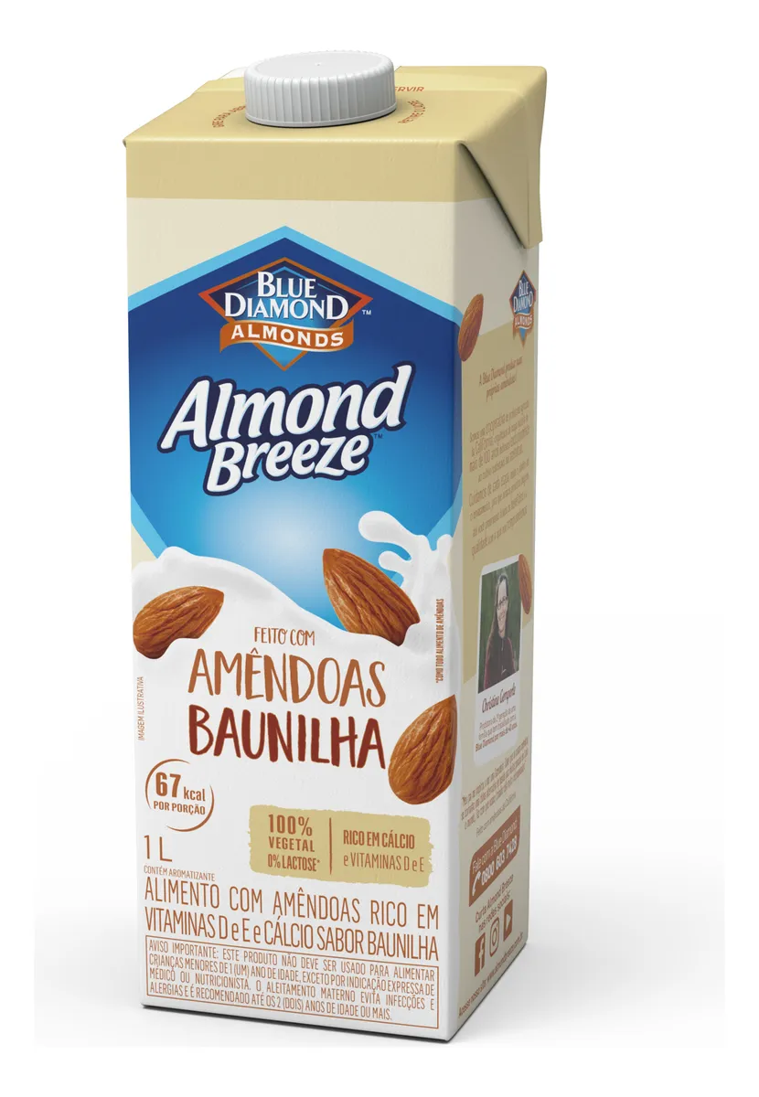 Leche De Almendras Almond Breeze Vainilla De 1 Lt