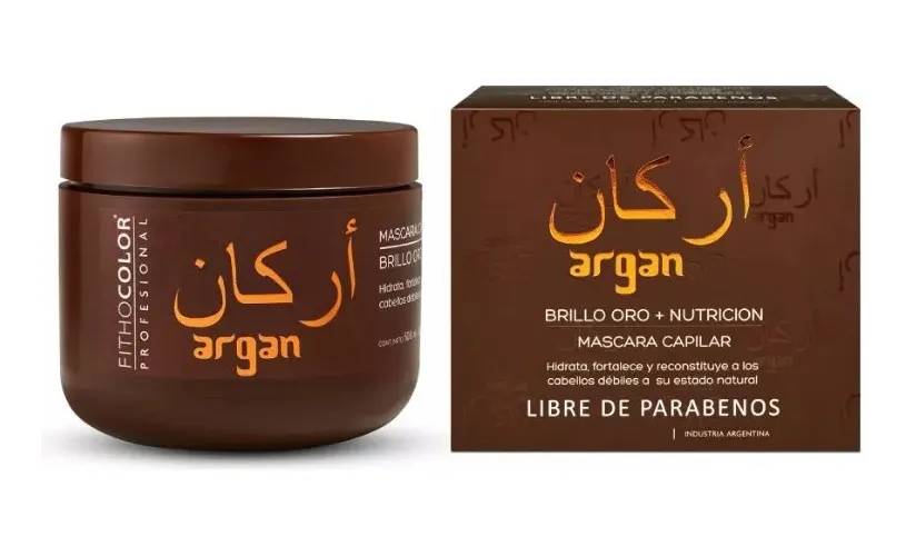 Fhitocolor Máscara Capilar Argan Brillo Oro Nutrición X 300Gr