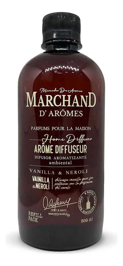 Marchand D´Aromes Home Difusor (Repuesto) Vainilla & Neroli 500 Ml.