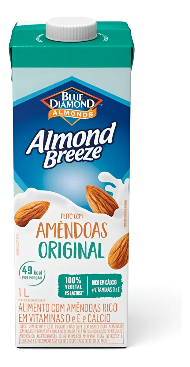 Leche De Almendras Almond Breeze Original 1 Lt