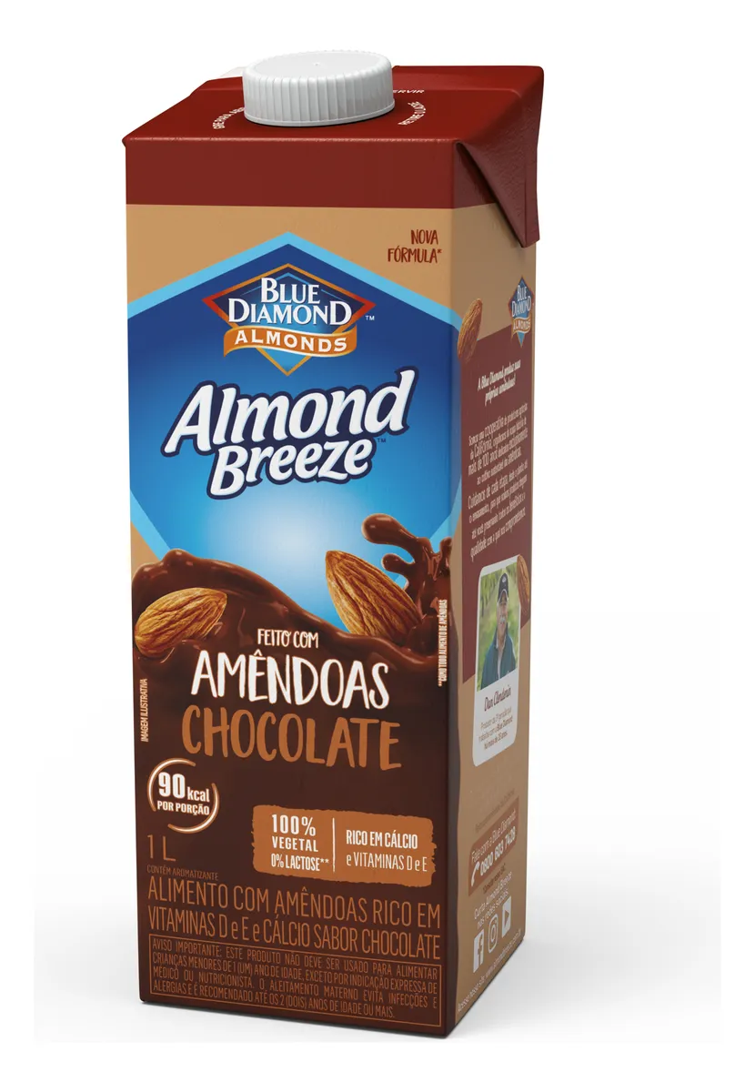 Leche De Almendras Almond Breeze Chocolate 1 Lt