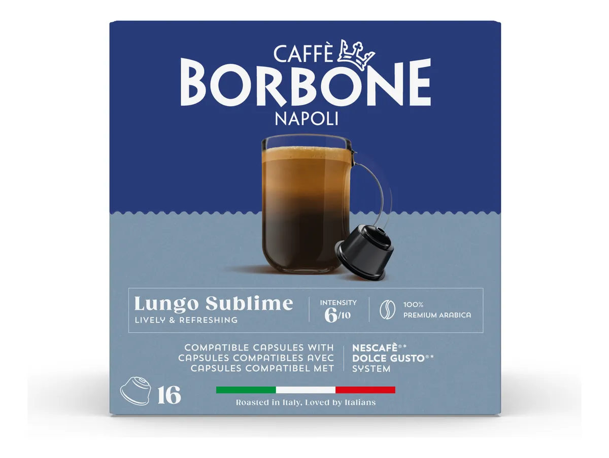 Caffe Borbone Lungo Capsulas Comp Dolce Gusto 16 Pcs