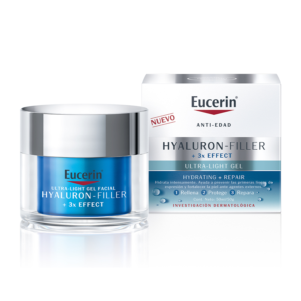 Eucerin Hyaluron-Filler + 3X Effect Gel Facial Ultra-Light Piel Mixta A Grasa X 50 Ml