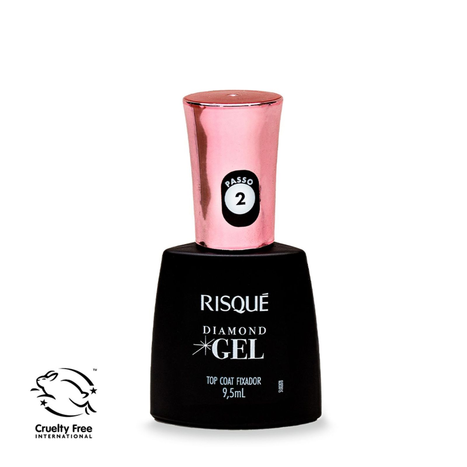 Risque Esmalte Top Coat Diamond Gel