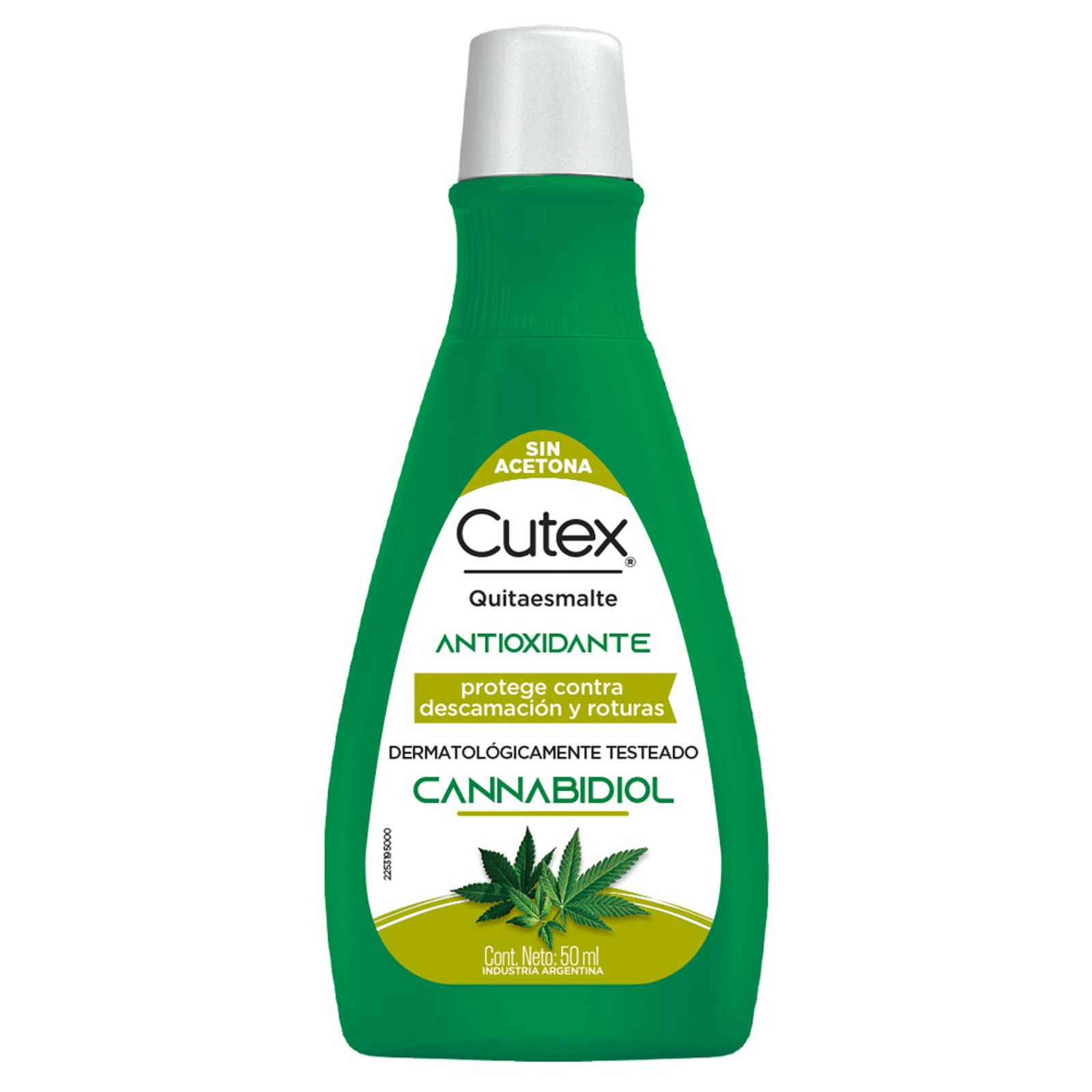 Cutex Quitaesmalte Antioxidante Con Cannabidiol 50 Ml