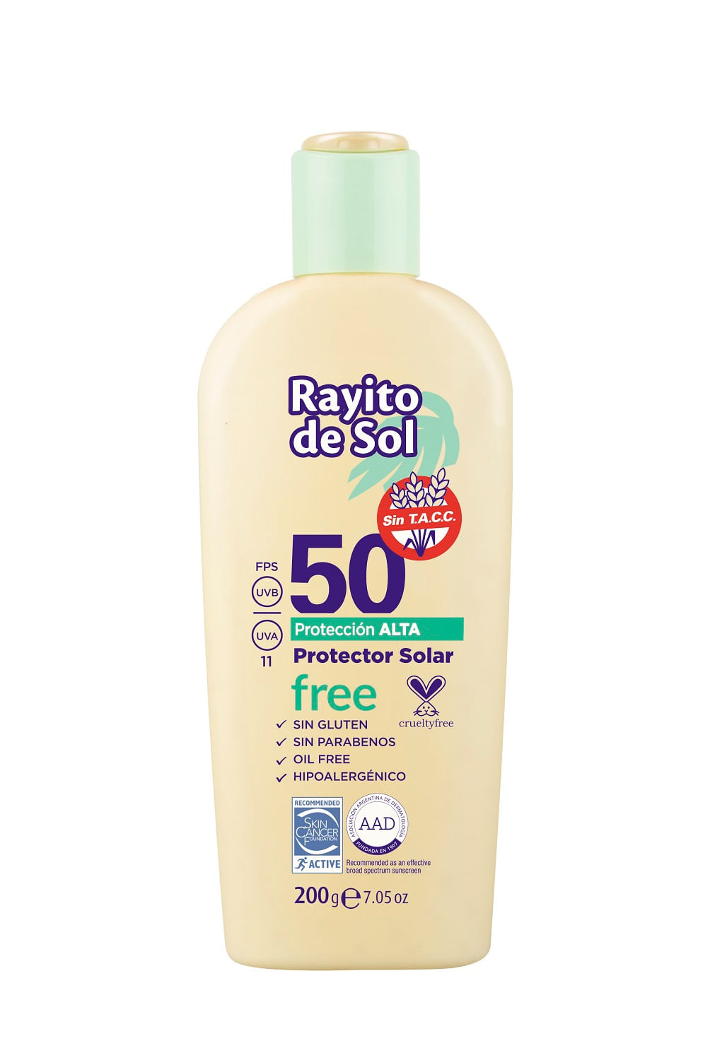 Rayito De Sol Protector Solar Fps 50 X 200 G Gluten Free