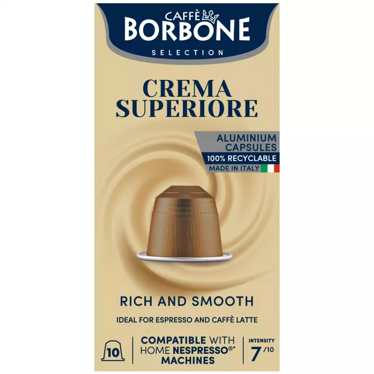 Caffe Borbone Crema Superiore Capsulas Comp Con Nespresso 10Pcs